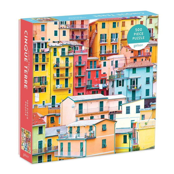 Ciao from Cinque Terre 500 Piece Jigsaw Puzzle Galison - for just $17.99! 