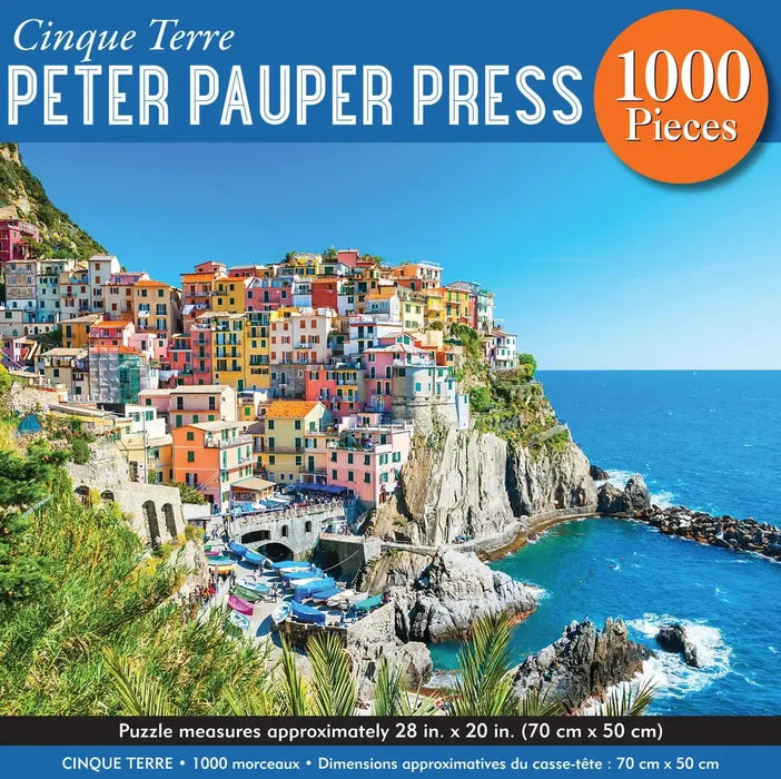 Cinque Terre 1000 Piece Jigsaw Puzzle Peter Pauper - for just $19.99! 