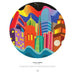 City Vibes by Jordan Herren 500 Piece Round Jigsaw Puzzle Pomegranate - for just $23.99! 