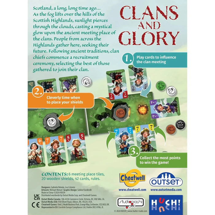 Clans & Glory Strategic Card Game Outset - for just $17.99! 