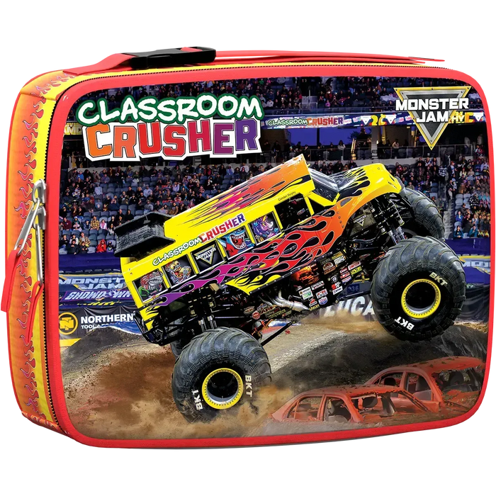 Classroom Crusher Monster Jam Lunch Bag & 100 Piece Jigsaw Puzzle Eurographics - for just $19.99! 