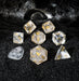 Kraken Dice - Clear Quartz Semi-Precious 8pc Dice Set for RPGs - for just $94.99! 