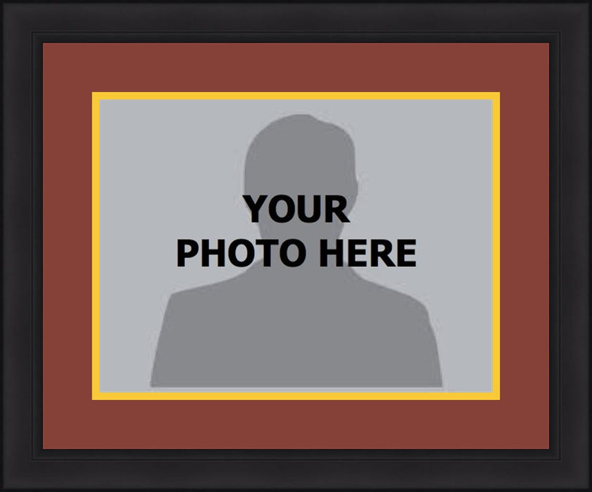 NBA Basketball Photo Picture Frame Kit - Cleveland Cavaliers (Wine Red Matting, Yellow Trim) - for just $29.99! 