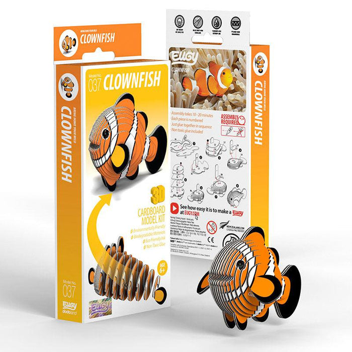 Clownfish 3D Cardboard Model Kit Eugy - for just $11.99! 