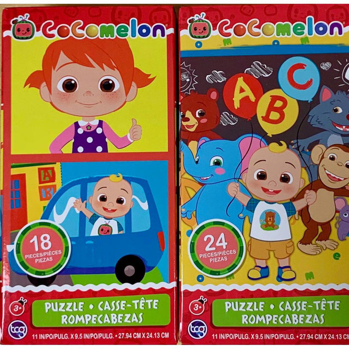 CoComelon Set of 2 Kid Puzzles 18 & 24 Piece Jigsaw Puzzles Sure Lox - for just $9.99! 