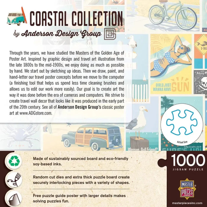 Coastal Collection by Anderson Design 1000 Piece Jigsaw Puzzle MasterPieces - for just $17.99! 
