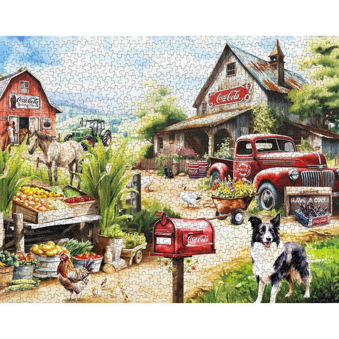 Coca-Cola Country Side Market 1000 Piece Jigsaw Puzzle Springbok - for just $19.99! 