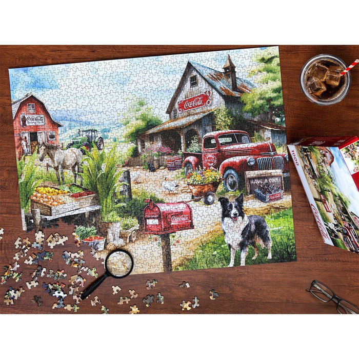 Coca-Cola Country Side Market 1000 Piece Jigsaw Puzzle Springbok - for just $19.99! 