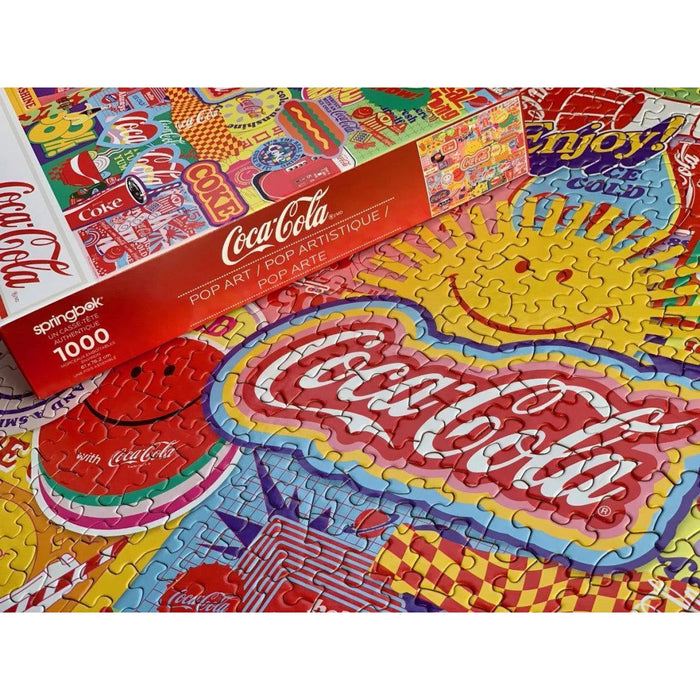 Coca-Cola Pop Art 1000 Piece Jigsaw Puzzle Springbok - for just $19.99! 