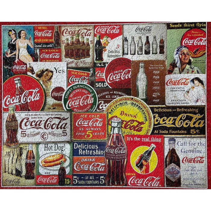 Coca-Cola Tin Signs 1000 Piece Jigsaw Puzzle in Tin Springbok - for just $19.99! 