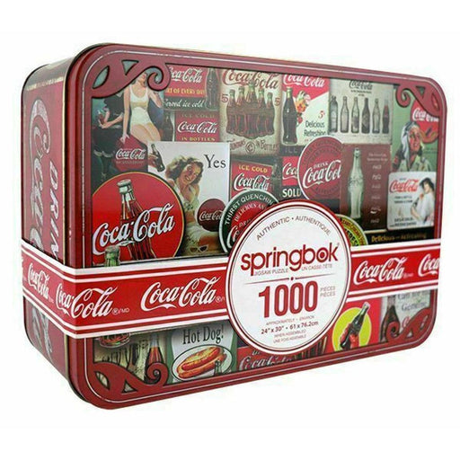 Coca-Cola Tin Signs 1000 Piece Jigsaw Puzzle in Tin Springbok - for just $19.99! 