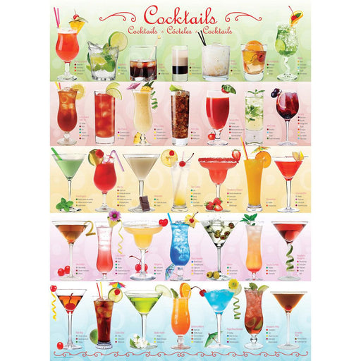 Cocktails 1000 Piece Jigsaw Puzzle Eurographics - for just $19.99! 