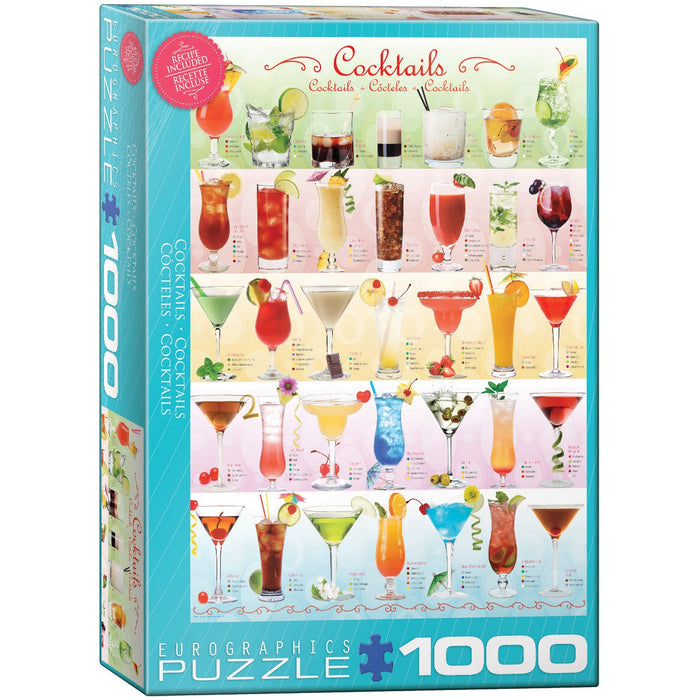 Cocktails 1000 Piece Jigsaw Puzzle Eurographics - for just $19.99! 