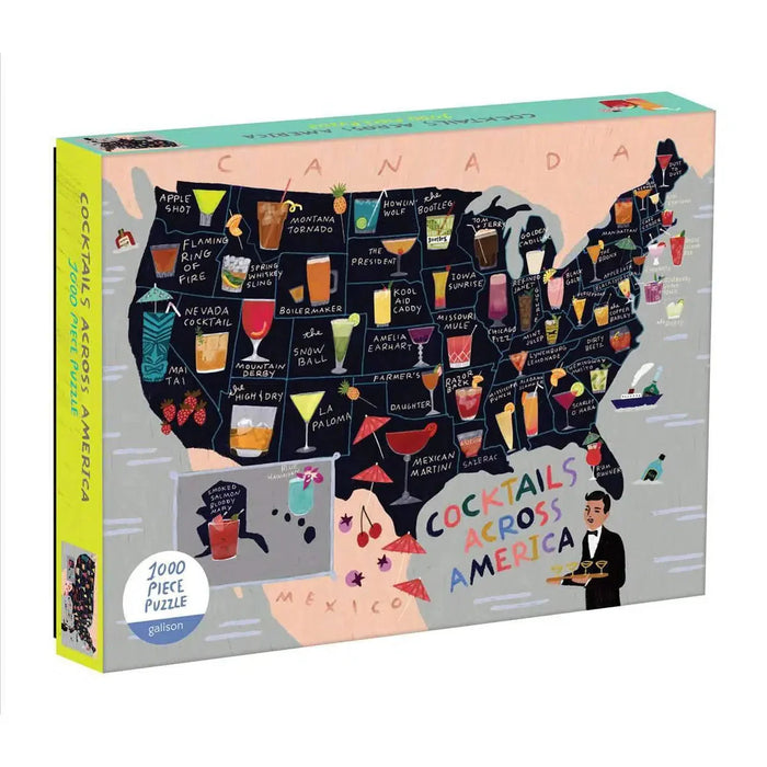 Cocktails Across America 1000 Piece Jigsaw Puzzle Galison - for just $19.99! 