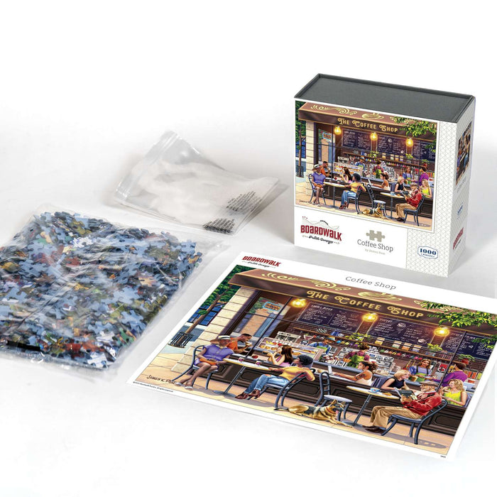 Coffee Shop 1000 Piece Jigsaw Puzzle Boardwalk - for just $23.99! 