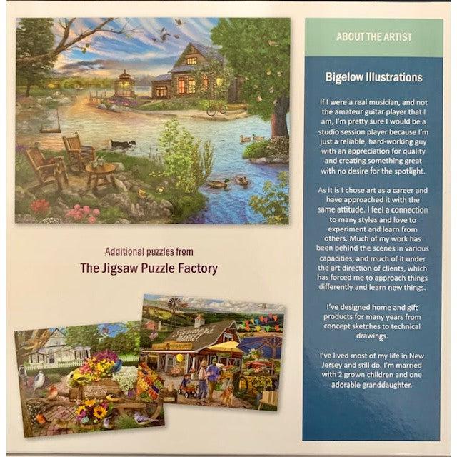 Coffee by the Lake Rest & Relax 500 Piece Jigsaw Puzzle Leap Year - for just $14.99! 