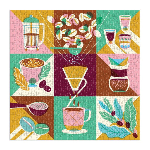 Coffeeology 500 Piece Jigsaw Puzzle Galison - for just $17.99! 