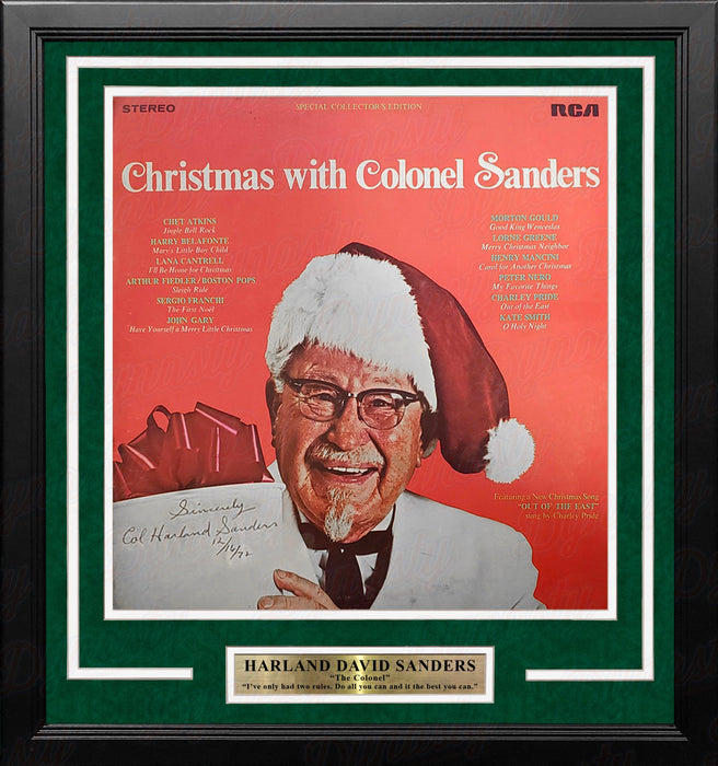 Colonel Harland David Sanders Kentucky Fried Chicken Autographed Framed Album - for just $999.99! 