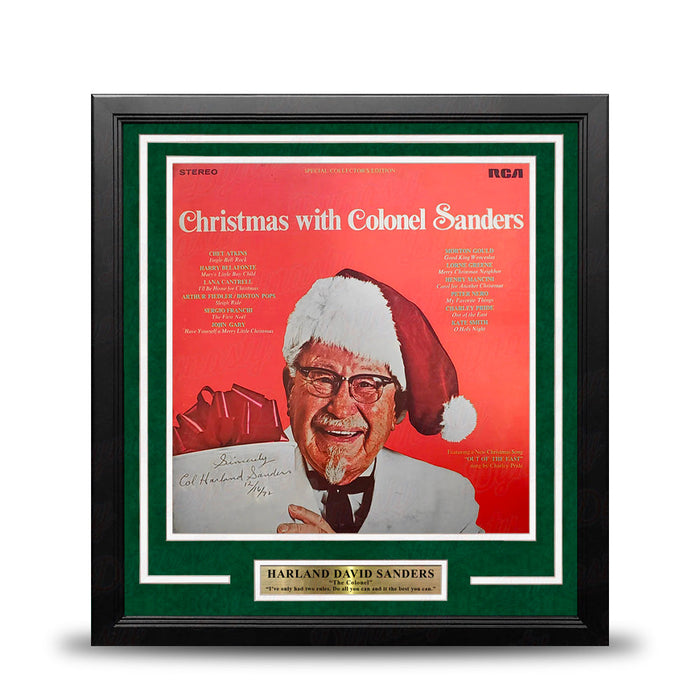 Colonel Harland David Sanders Kentucky Fried Chicken Autographed Framed Album - for just $999.99! 