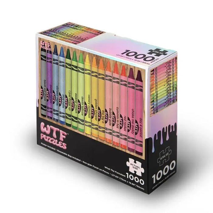 Colonoscopy Crayons 1000 Piece Jigsaw Puzzle WTF - for just $24.99! 
