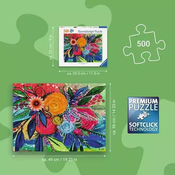 Color Burst 500 Piece Jigsaw Puzzle Ravensburger - for just $19.99! 