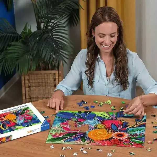 Color Burst 500 Piece Jigsaw Puzzle Ravensburger - for just $19.99! 