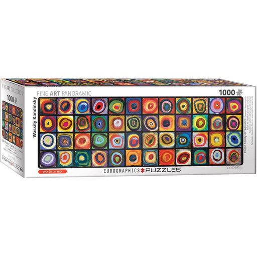 Color Study of Squares 1000 Piece Panoramic Jigsaw Puzzle Eurographics - for just $19.99! 