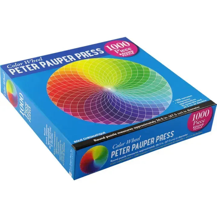 Color Wheel 1000 Piece Round Jigsaw Puzzle Peter Pauper - for just $19.99! 