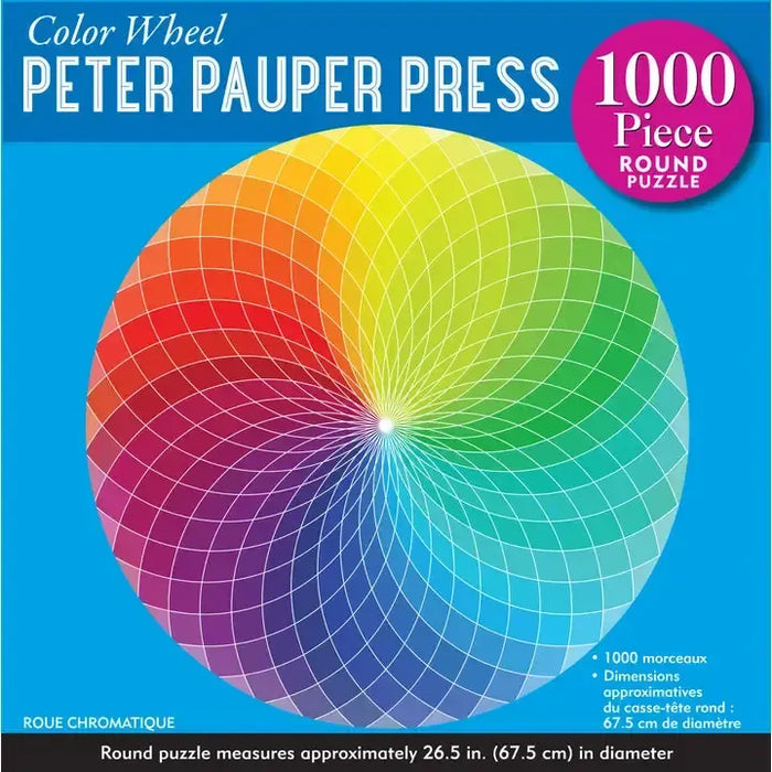 Color Wheel 1000 Piece Round Jigsaw Puzzle Peter Pauper - for just $19.99! 