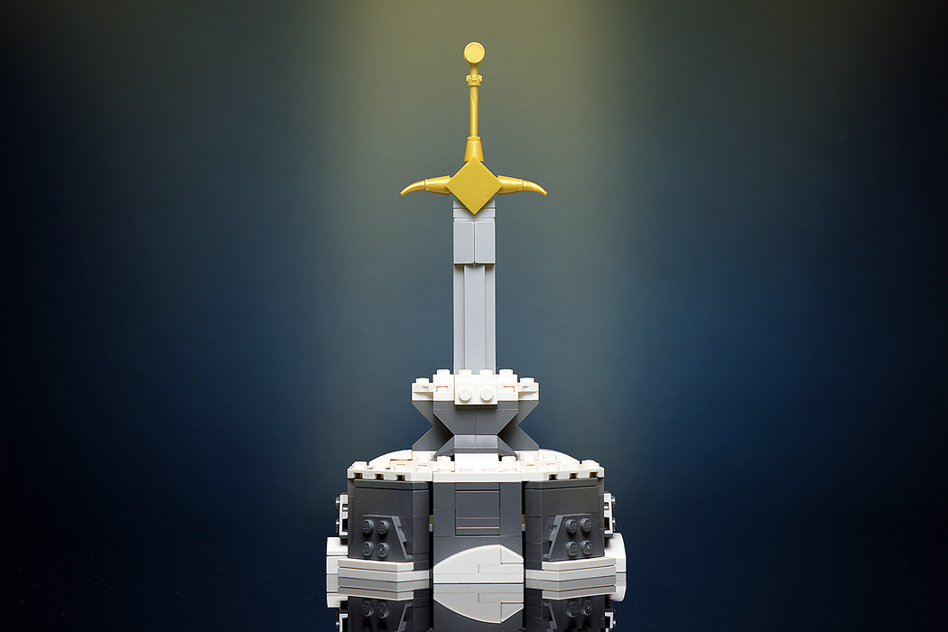 Custom Sword in the Stone MOC made using LEGO elements - Just $99.99! Shop now at Retro Gaming of Denver