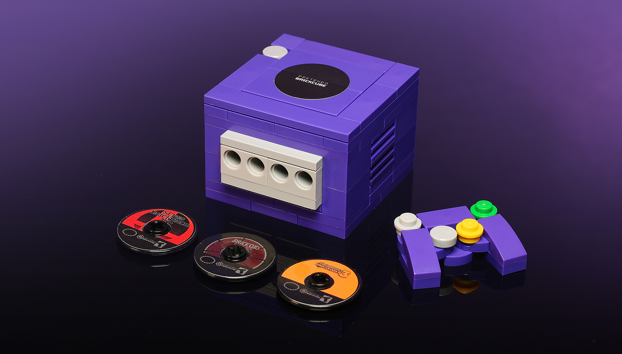 Custom Pretendo BrickCube 2001 Video Game Console made using LEGO parts - Just $42.99! Shop now at Retro Gaming of Denver