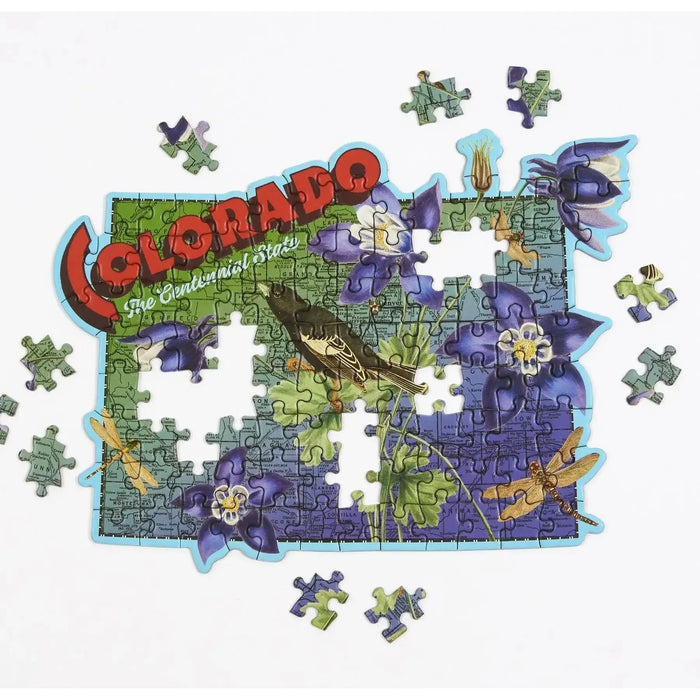 Colorado 100 Piece Mini Shaped Jigsaw Puzzle Galison - for just $7.99! 