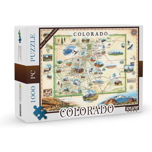 Colorado 1000 Piece Jigsaw Puzzle Xplorer Maps - for just $24.99! 