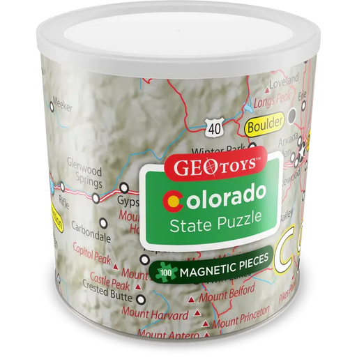 Colorado State 100 Piece Magnetic Jigsaw Puzzle Geotoys - for just $11.99! 