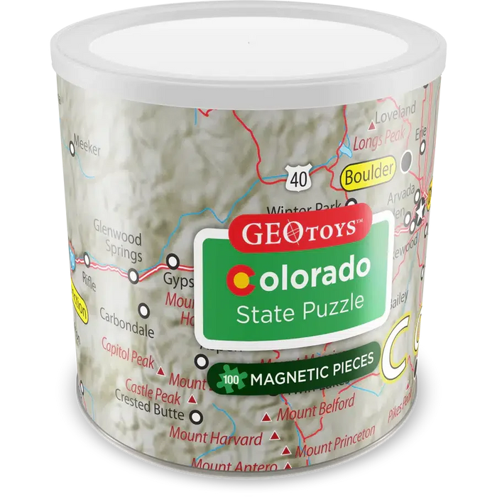 Colorado State 100 Piece Magnetic Jigsaw Puzzle Geotoys - for just $11.99! 
