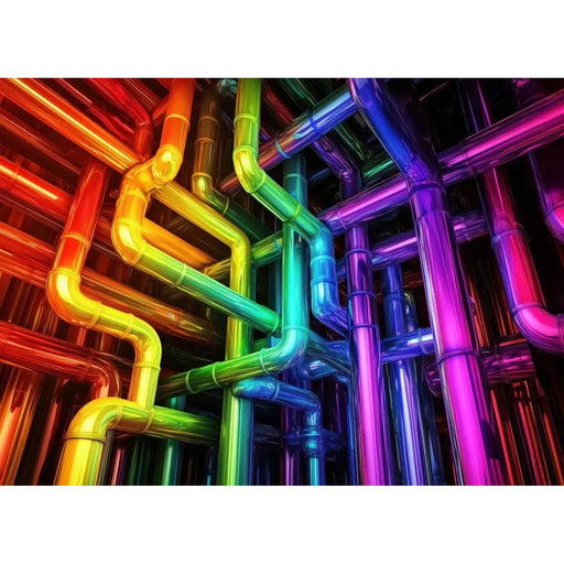 Colorful Chrome 1000 Piece Jigsaw Puzzle Snappy - for just $34.99! 