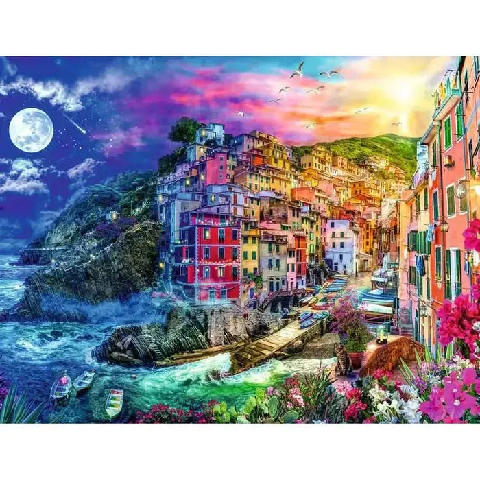 Colorful Cinque Terre 2000 Piece Jigsaw Puzzle Ravensburger - for just $39.99! 
