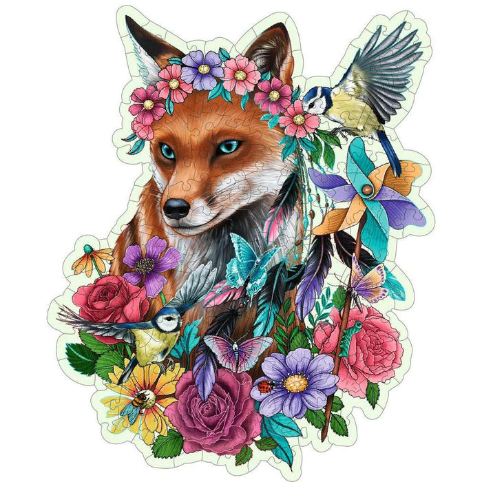 Colorful Fox 150 Piece Wood Jigsaw Puzzle Ravensburger - for just $29.99! 