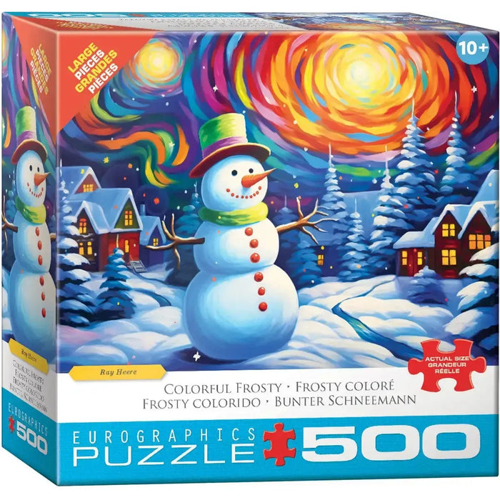 Colorful Frosty 500 Piece Jigsaw Puzzle Eurographics - for just $17.99! 