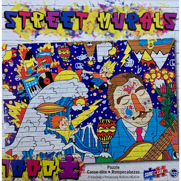 Colorful Mural Street Murals 1000 Piece Jigsaw Puzzle Sure Lox - for just $14.99! 