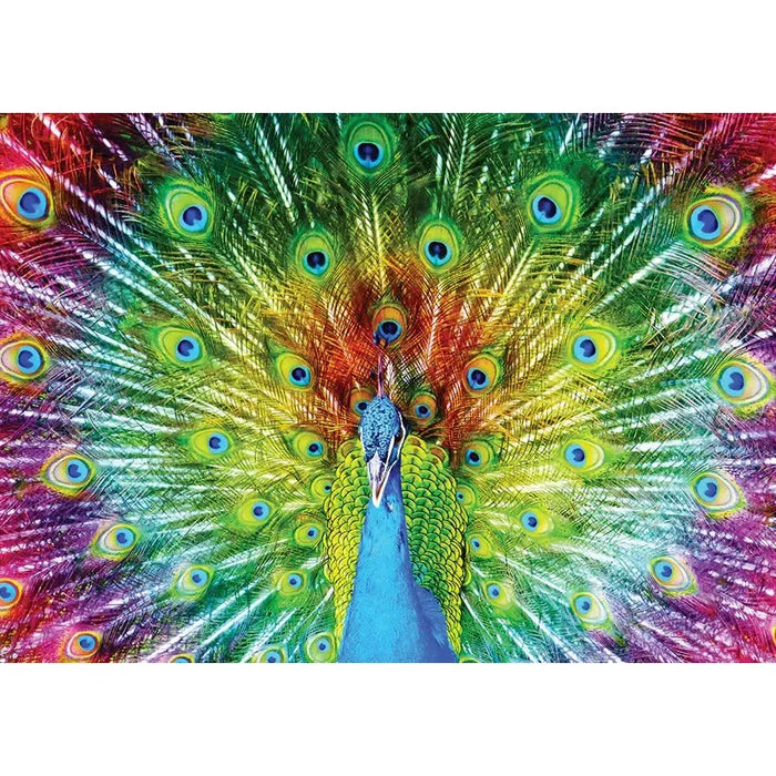 Colorful Peacock 1000 Piece Jigsaw Puzzle Enjoy - for just $24.99! 