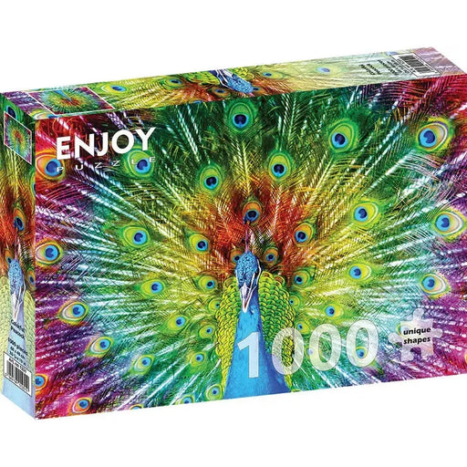 Colorful Peacock 1000 Piece Jigsaw Puzzle Enjoy - for just $24.99! 