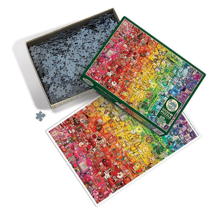 Colorful Rainbow 1000 Piece Jigsaw Puzzle Cobble Hill - for just $19.99! 