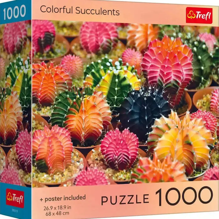 Colorful Succulents 1000 Piece Jigsaw Puzzle Trefl - for just $19.99! 