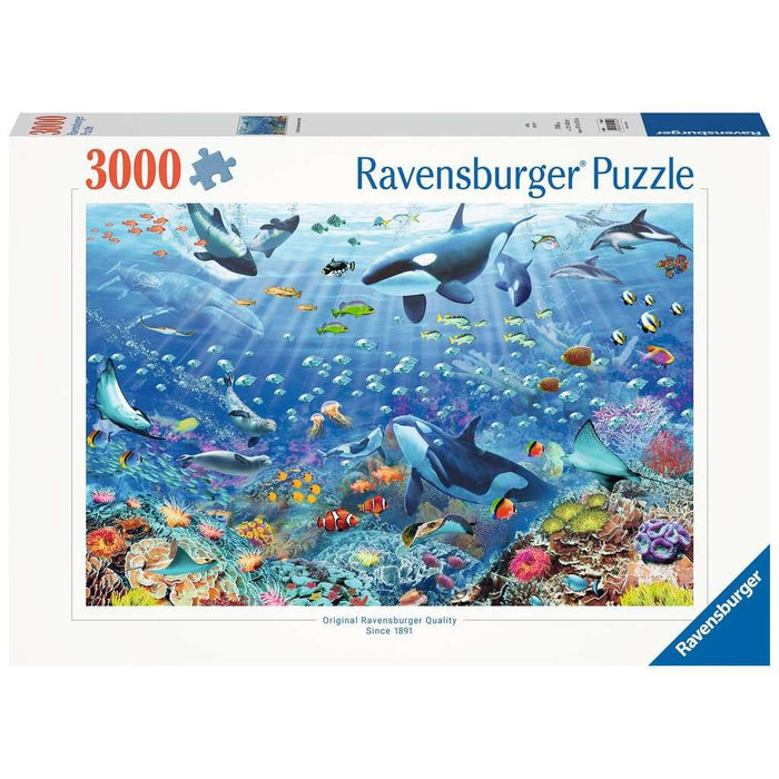 Colorful Underwater World 3000 Piece Jigsaw Puzzle Ravensburger - for just $49.99! 