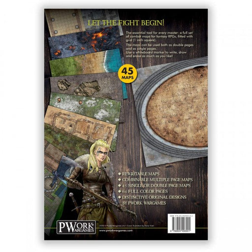 Combat Book 1: Fantasy Rewritable Combat Maps for Tabletop RPGs - for just $49.99! 