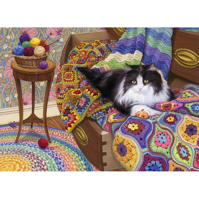 Comfy Cat 1000 Piece Jigsaw Puzzle Cobble Hill - for just $19.99! 