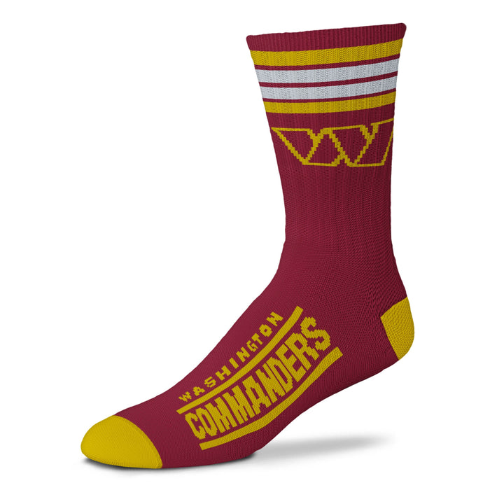 Washington Commanders Men's 4 Stripe Deuce Socks - for just $17.99! 