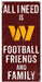 Washington Commanders Football, Friends, & Family Wood Sign - for just $12.99! 