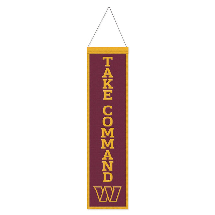Washington Commanders 8" x 32" Wool Banner - for just $44.99! 